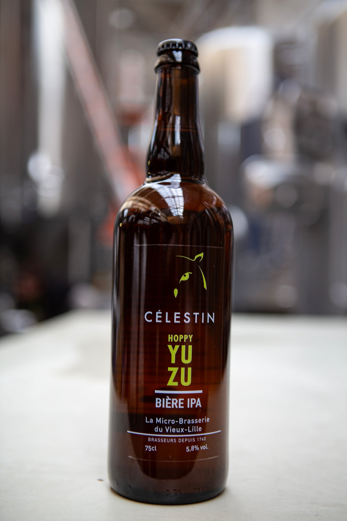 CÉLESTIN HOPPY YUZU – IPA au Yuzu 75cl (5,8%Vol.)
